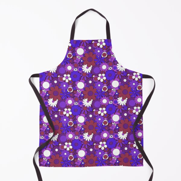 Item preview, Funky Daisy Floral in Psychedelic Purple designed and sold by YesterdayColl.