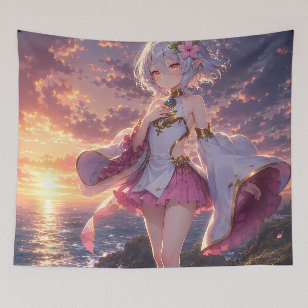 Item preview, Kokkoro Princess Connect Radiant Ocean Sunset Fantasy designed and sold by mildaclairmo.