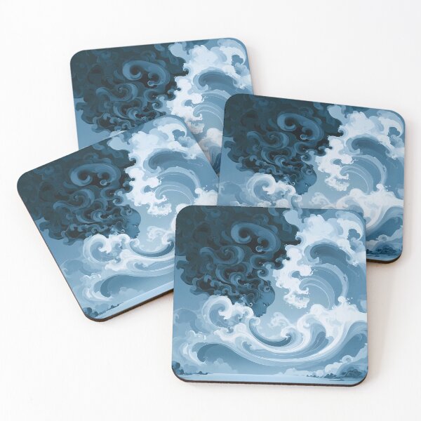 Item preview, Blue Cloud Goddess Swirling Sky Art designed and sold by Lunat1kk.
