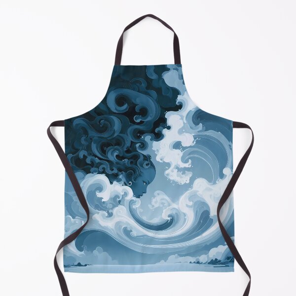 Item preview, Blue Cloud Goddess Swirling Sky Art designed and sold by Lunat1kk.