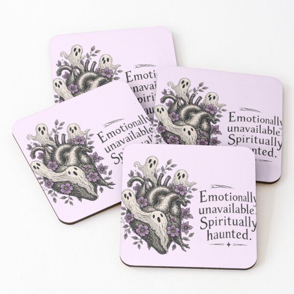 Item preview, Haunted Heart – Emotionally Unavailable, Spiritually Haunted Halloween Design designed and sold by doorzz.