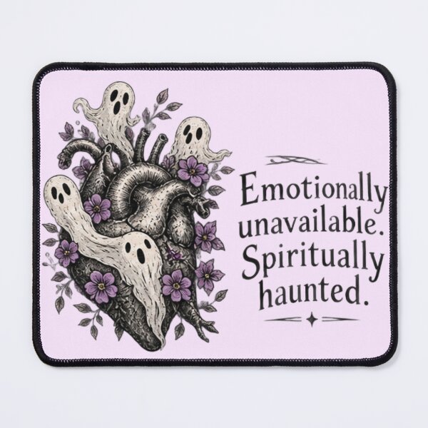 Item preview, Haunted Heart – Emotionally Unavailable, Spiritually Haunted Halloween Design designed and sold by doorzz.