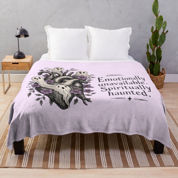 Item preview, Haunted Heart – Emotionally Unavailable, Spiritually Haunted Halloween Design designed and sold by doorzz.
