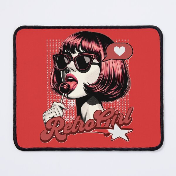Item preview, Retro Girl Pop Art | Vintage Comic Aesthetic & Lollipop designed and sold by DaniStone22.