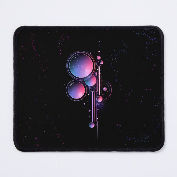 Item preview, Abstract Geometric Planets Cosmic Sci-Fi Art designed and sold by Lunat1kk.