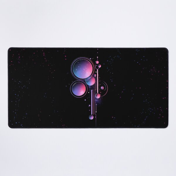 Item preview, Abstract Geometric Planets Cosmic Sci-Fi Art designed and sold by Lunat1kk.