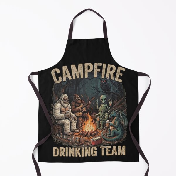 Item preview, Campfire Drinking Team Funny Cryptid Camping Squad designed and sold by MS Pod Studio.