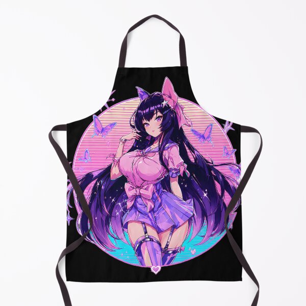 Item preview, Anime Catgirl Illustration, Neon Pastel Kawaii Aesthetic designed and sold by NovaBlossomCo.
