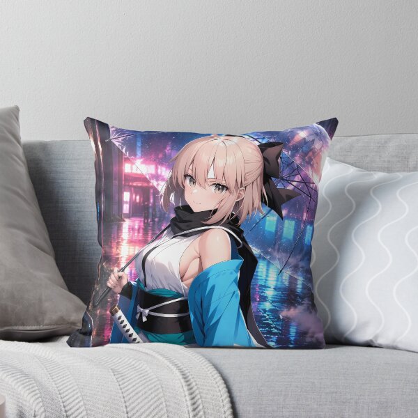 Item preview, Okita Souji Fate Grand Order Neon Rain Night designed and sold by mildaclairmo.