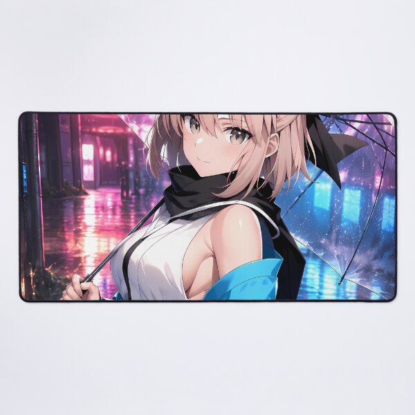 Item preview, Okita Souji Fate Grand Order Neon Rain Night designed and sold by mildaclairmo.