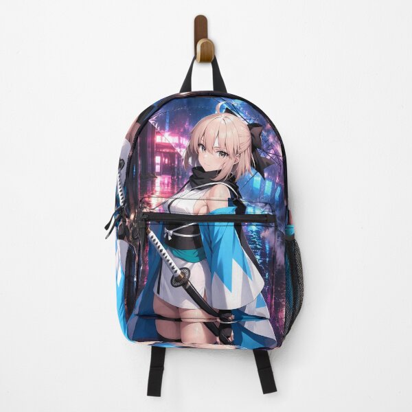 Item preview, Okita Souji Fate Grand Order Neon Rain Night designed and sold by mildaclairmo.