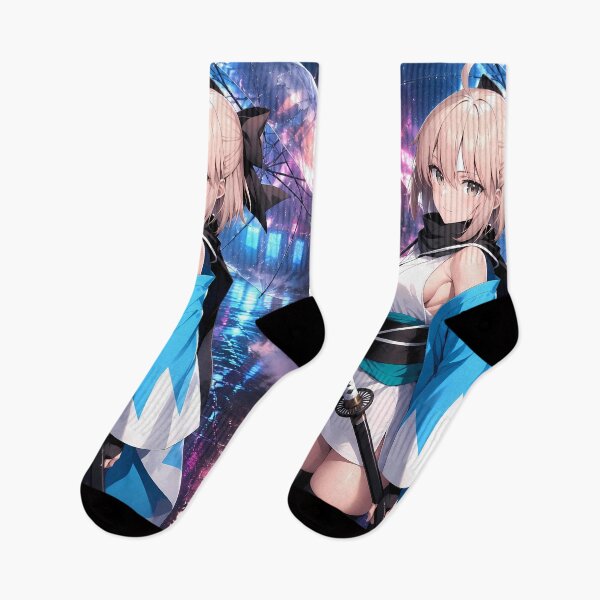 Item preview, Okita Souji Fate Grand Order Neon Rain Night designed and sold by mildaclairmo.