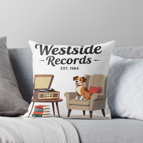Item preview, Westside Records Vintage Turntable, Retro Record Store designed and sold by Imaginary-Sound.