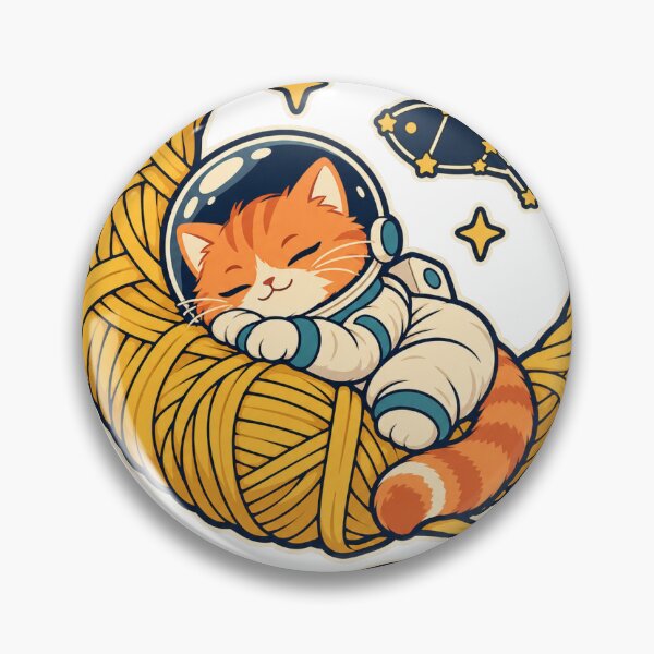 Item preview, Pisolo Cosmico — Gatto astronauta sulla luna di lana designed and sold by Bessem Ben dhaou.