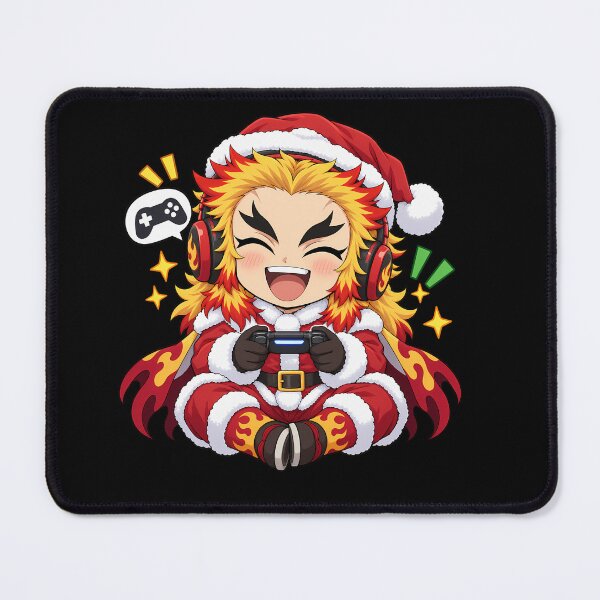 Item preview, Kyojuro Rengoku Demon Slayer Christmas Gamer Controller Chibi designed and sold by mildaclairmo.