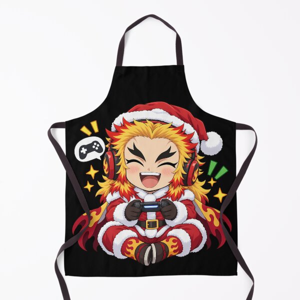 Item preview, Kyojuro Rengoku Demon Slayer Christmas Gamer Controller Chibi designed and sold by mildaclairmo.