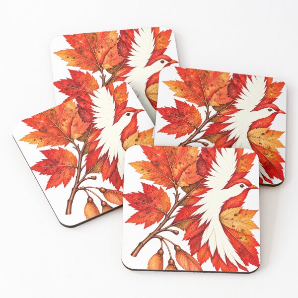 Item preview, Wings of Autumn | Hidden Bird Autumn Leaf Art | Norvian designed and sold by Norvian.