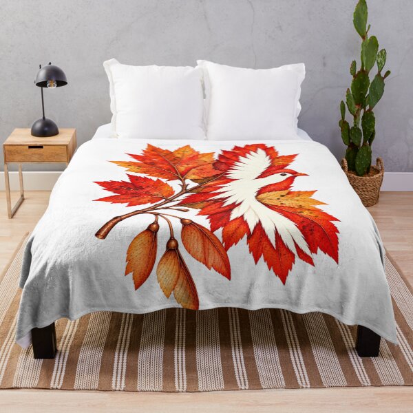 Item preview, Wings of Autumn | Hidden Bird Autumn Leaf Art | Norvian designed and sold by Norvian.