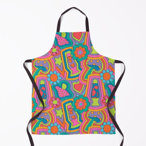 Item preview, Psychedelic 60's Nostalgia in Neon Rainbow designed and sold by YesterdayColl.