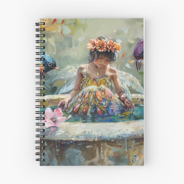 Item preview, Enchanted Fairy Garden with Colorful Songbirds designed and sold by GSizzle1.