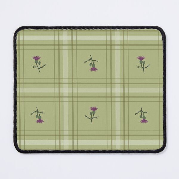 Item preview, Thistle on Soft Green Plaid designed and sold by jehb.creative.