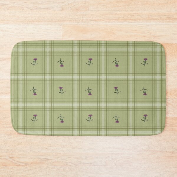 Item preview, Thistle on Soft Green Plaid designed and sold by jehb.creative.