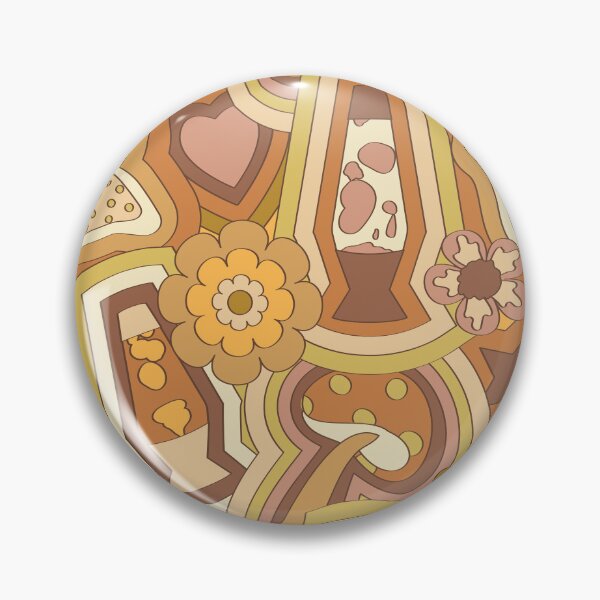 Item preview, Psychedelic 60's Nostalgia in Neutral Goldenrod designed and sold by YesterdayColl.