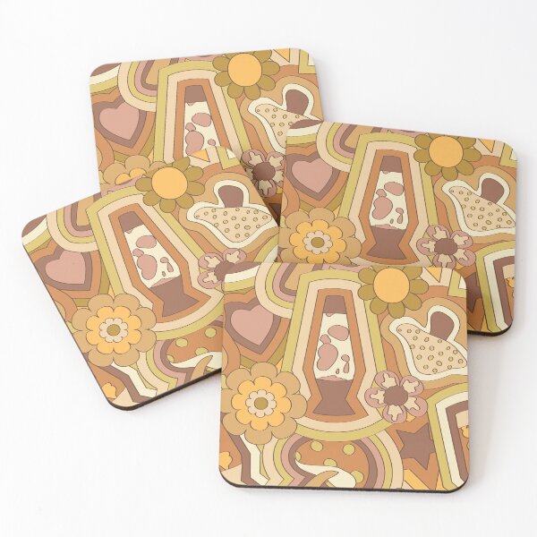 Item preview, Psychedelic 60's Nostalgia in Neutral Goldenrod designed and sold by YesterdayColl.