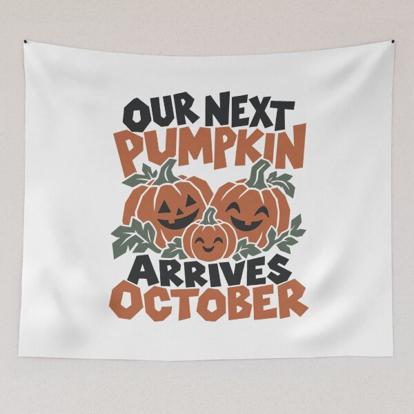 Item preview, Our Next Pumpkin Arrives October - Pregnancy Announcement designed and sold by AMICO77.