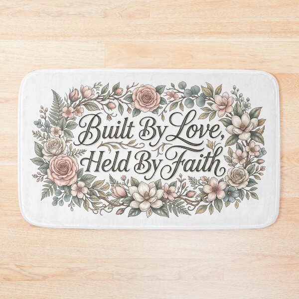 Item preview, Typography Built By Love, Held By - Faith Design designed and sold by larbimalki.