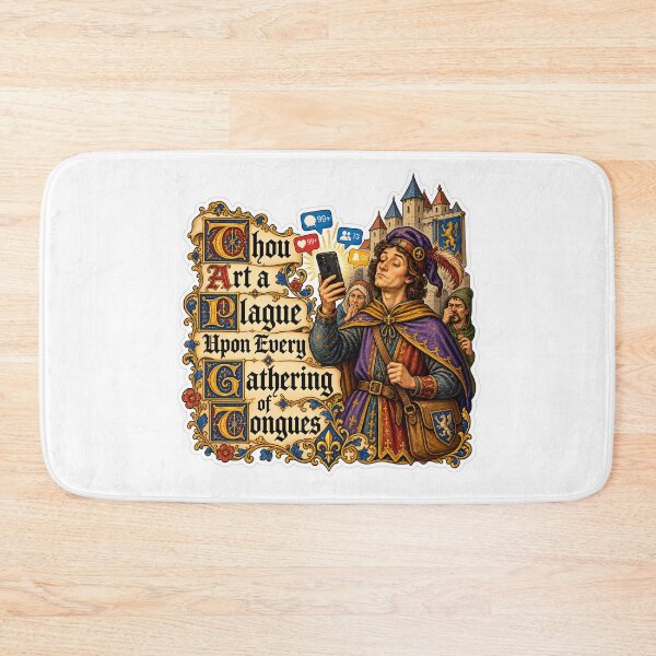 Item preview, Plague Upon Every Gathering designed and sold by aistrokeofart.