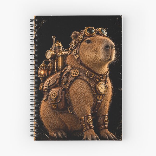 Artikelvorschau, Steampunk-Capybara – Der Uhrwerk-Erkunder entworfen und verkauft von tarotstarostina.