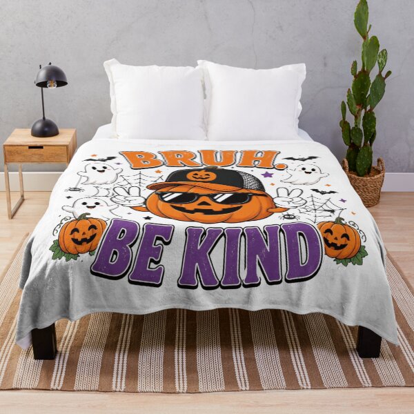 Item preview, Bruh Be Kind Halloween Pumpkin Funny Retro Halloween Shirt designed and sold by nivadaofficiel2.
