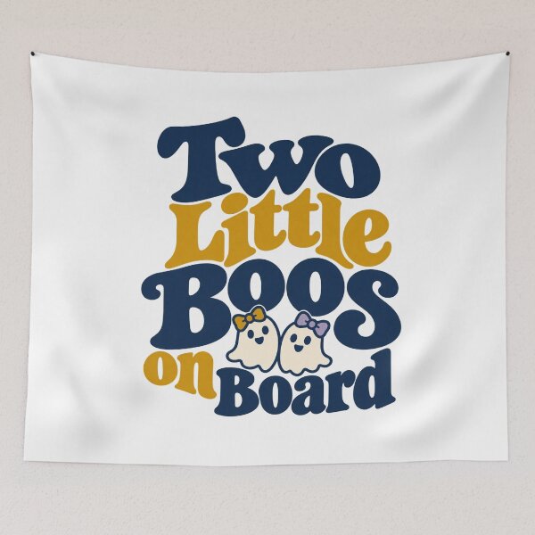 Item preview, Two Little Boos on Board - Twin Halloween Pregnancy designed and sold by AMICO77.