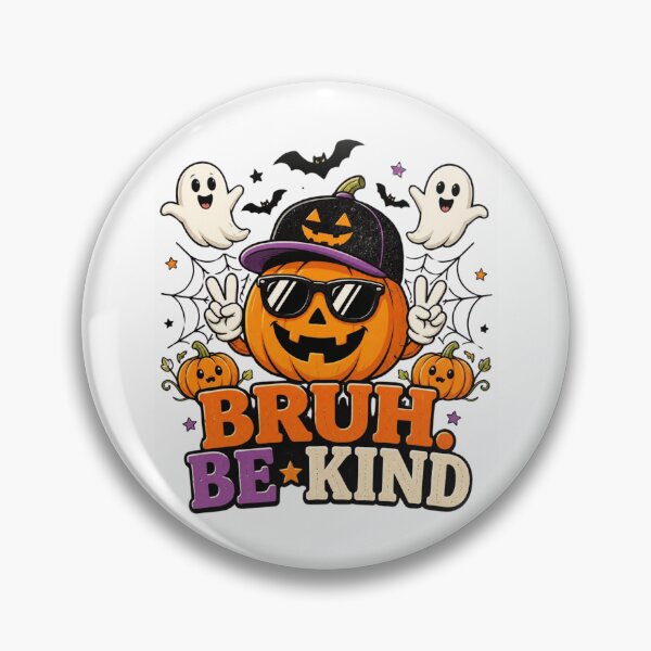 Item preview, Bruh Be Kind Halloween Pumpkin Funny Retro Halloween Shirt designed and sold by nivadaofficiel2.