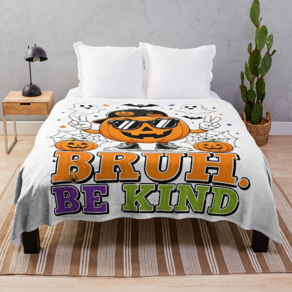 Item preview, Bruh Be Kind Halloween Pumpkin Funny Retro Halloween Shirt designed and sold by nivadaofficiel2.