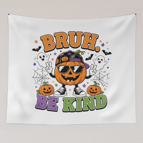Item preview, Bruh Be Kind Halloween Pumpkin Funny Retro Halloween Shirt designed and sold by nivadaofficiel2.