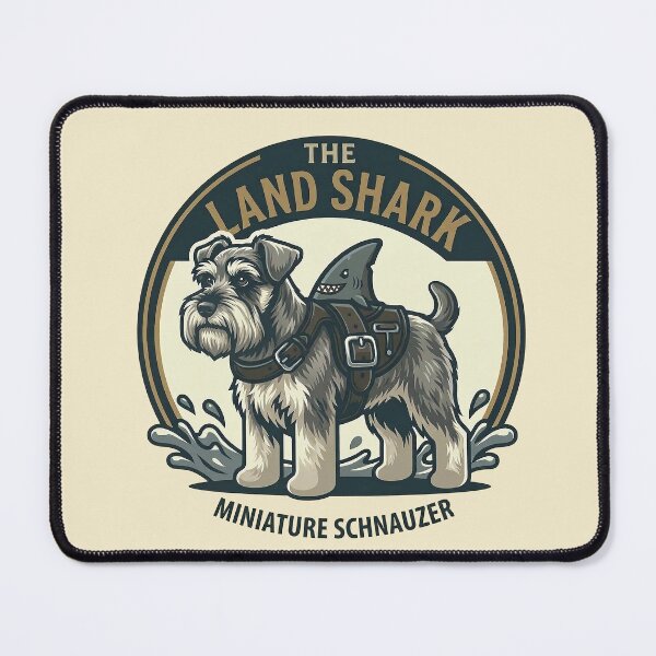 Item preview, The Land Shark - Miniature Schnauzer designed and sold by Vin Zzep.
