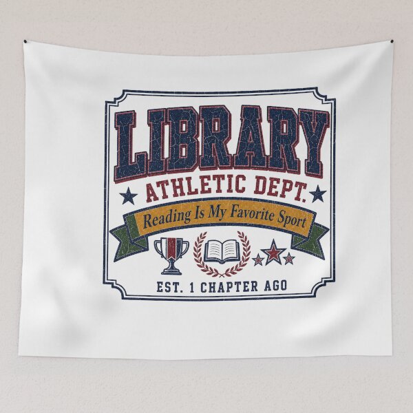 Item preview, Reading Is My Favorite Sport Varsity Library designed and sold by MOSIDRIP™.
