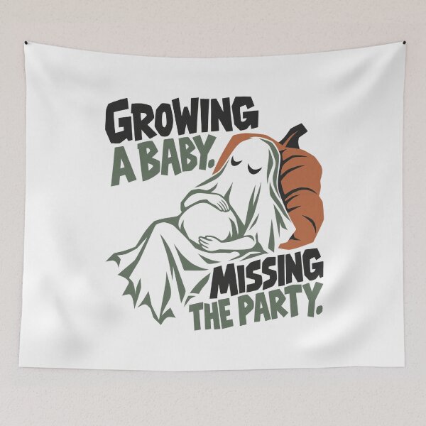 Item preview, Growing a Baby Missing the Party - Tired Pregnant Ghost designed and sold by AMICO77.