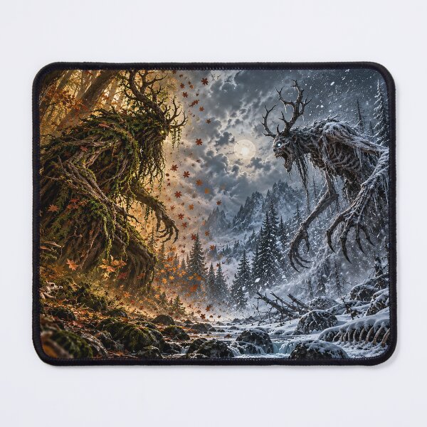 Item preview, Leshy vs Wendigo designed and sold by nikkolaus.
