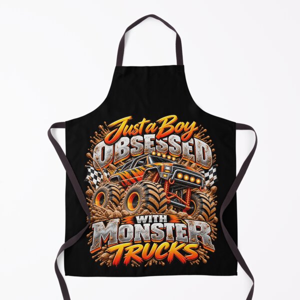 Item preview, Just a Boy Obsessed With Monster Trucks Funny Monster Truck Kid Off Road Racing designed and sold by 76Valeria.