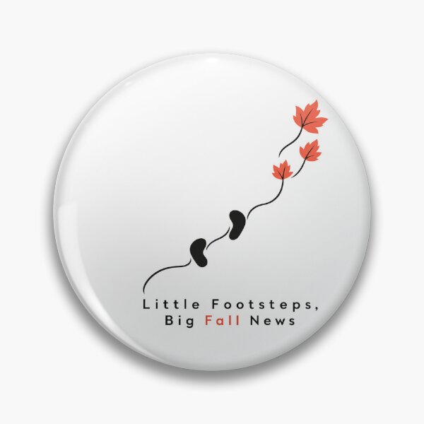 Item preview, Little Footsteps Big Fall News - Pregnancy Announcement designed and sold by AMICO77.