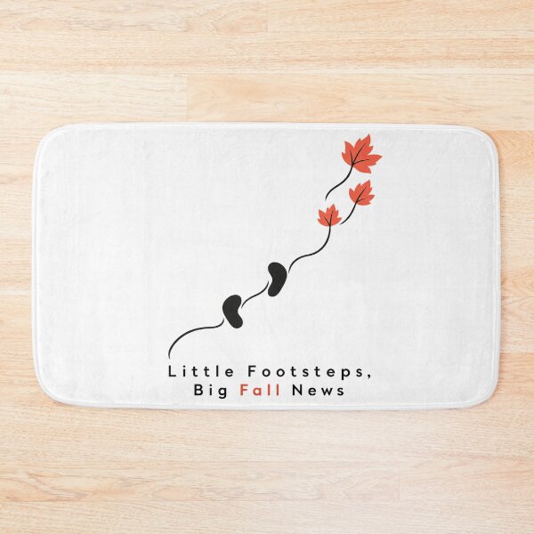 Item preview, Little Footsteps Big Fall News - Pregnancy Announcement designed and sold by AMICO77.