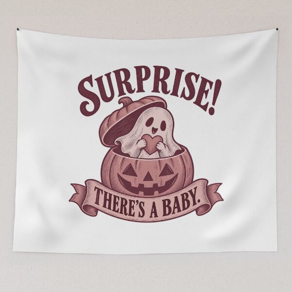 Item preview, Surprise There's a Baby - Halloween Pregnancy Reveal designed and sold by AMICO77.