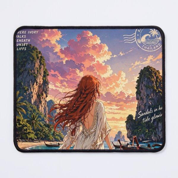 Item preview, Thailand — Railay Beach — Walking Into the Sunset designed and sold by DibujandoPorfa.