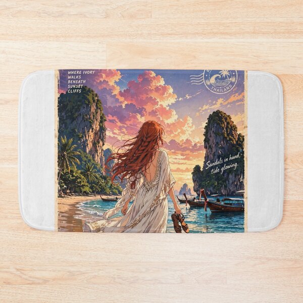 Item preview, Thailand — Railay Beach — Walking Into the Sunset designed and sold by DibujandoPorfa.