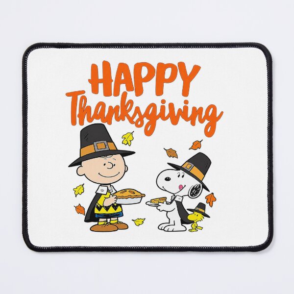 Item preview, Happy Thanksgiving Charlie Brown Snoopy Woodstock Pilgrim Pie designed and sold by YAWO-PAE.