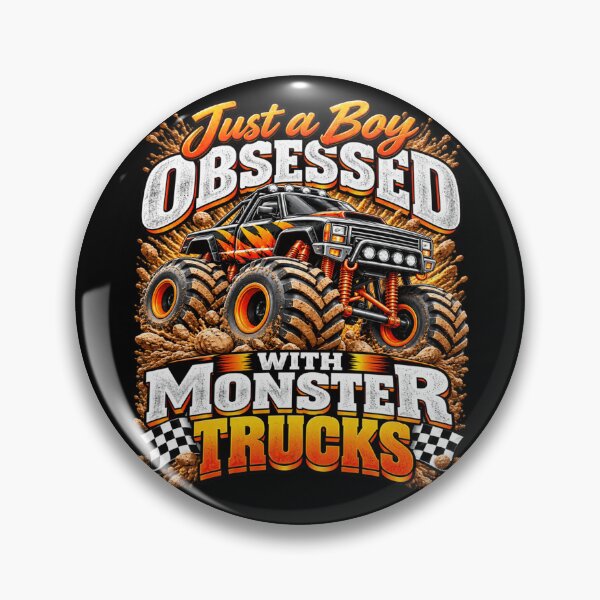Item preview, Just a Boy Obsessed With Monster Trucks Funny Monster Truck Kid Off Road Racing designed and sold by 76Valeria.