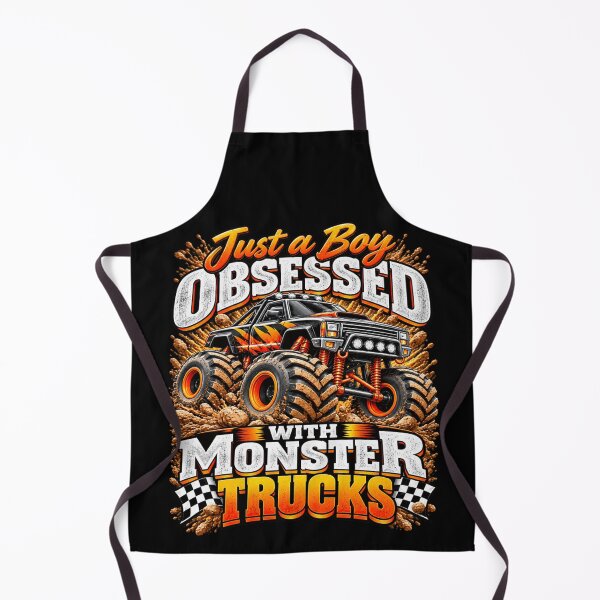 Item preview, Just a Boy Obsessed With Monster Trucks Funny Monster Truck Kid Off Road Racing designed and sold by 76Valeria.